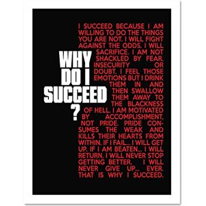 Fine Art Prints Sports Motivational Succeed Red Large Framed Art Print Poster Wall Decor 18x24 inch Fine Art Prints Sports Motivational Succeed Red Large Framed Art Print Poster Wall Decor 18x24 inch