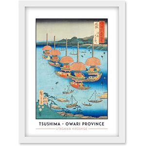 Wee Blue Coo Tsushima, Tenno Festival Owari Province Utagawa Hiroshige Japanese Woodblock Classic Collection Artwork Framed Wall Art Print A4 Wee Blue Coo Tsushima, Tenno Festival Owari Province Utagawa Hiroshige Japanese Woodblock Classic Collection Artwork Framed Wall Art Print A4