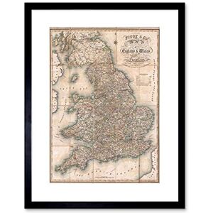 Wee Blue Coo 1830 Pigot Pocket Map England And Wales Framed Wall Art Print Wee Blue Coo 1830 Pigot Pocket Map England And Wales Framed Wall Art Print