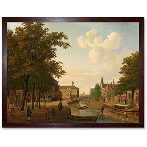 Artery8 Hendrik Keun View Houtmarkt Amsterdam Painting Art Print Framed Poster Wall Decor 12x16 inch Artery8 Hendrik Keun View Houtmarkt Amsterdam Painting Art Print Framed Poster Wall Decor 12x16 inch