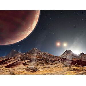 Fine Art Prints Space NASA Triple Star System HD188753 Sunset Concept Large Wall Art Poster Print Thick Paper 18X24 Inch Fine Art Prints Space NASA Triple Star System HD188753 Sunset Concept Large Wall Art Poster Print Thick Paper 18X24 Inch