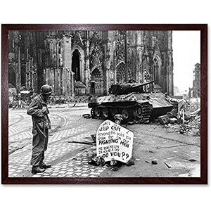 Fine Art Prints War WWII USA Troop Warning Sign Cologne 1945 Photo Unframed Wall Art Print Poster Home Decor Premium Fine Art Prints War WWII USA Troop Warning Sign Cologne 1945 Photo Unframed Wall Art Print Poster Home Decor Premium