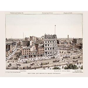 Artery8 Magnus New York Brooklyn Bridge Entrance Painting Premium Wall Art Canvas Print 18X24 Inch Artery8 Magnus New York Brooklyn Bridge Entrance Painting Premium Wall Art Canvas Print 18X24 Inch