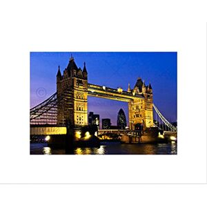 Wee Blue Coo Tower Bridge London Night Light Art Picture Wall Art Print Wee Blue Coo Tower Bridge London Night Light Art Picture Wall Art Print