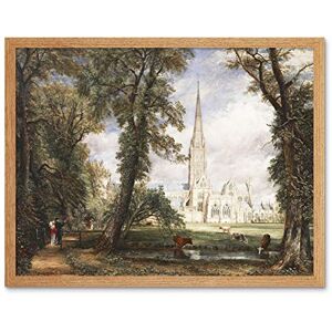 Fine Art Prints John Constable Salisbury Cathedral From The Bishops Garden Art Print Framed Poster Wall Decor 12x16 inch Fine Art Prints John Constable Salisbury Cathedral From The Bishops Garden Art Print Framed Poster Wall Decor 12x16 inch