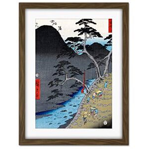 Wee Blue Coo Utagawa Hiroshige Hakone Japan Artwork Framed Wall Art Print 18X24 Inch Wee Blue Coo Utagawa Hiroshige Hakone Japan Artwork Framed Wall Art Print 18X24 Inch