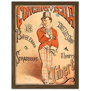 Fine Art Prints Levy Libert La Scala Paris Cabaret Advert Large Framed Art Print Poster Wall Decor 18x24 in Fine Art Prints Levy Libert La Scala Paris Cabaret Advert Large Framed Art Print Poster Wall Decor 18x24 in