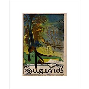 Wee Blue Coo Advert Cultural Magazine Cover Jugend Nouveau Feather Wall Art Print Wee Blue Coo Advert Cultural Magazine Cover Jugend Nouveau Feather Wall Art Print