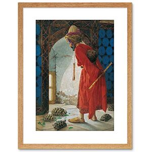 Wee Blue Coo PAINTING OSMAN HAMDI BEY TORTOISE TRAINER OLD MASTER FRAMED PRINT F97X4376 Wee Blue Coo PAINTING OSMAN HAMDI BEY TORTOISE TRAINER OLD MASTER FRAMED PRINT F97X4376