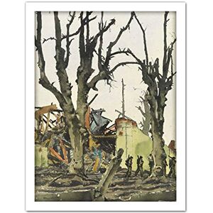 Fine Art Prints Colville Shattered Landscape Cleve WWII Painting Large Framed Art Print Poster Wall Decor 18x24 in Fine Art Prints Colville Shattered Landscape Cleve WWII Painting Large Framed Art Print Poster Wall Decor 18x24 in