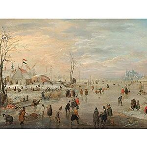 Artery8 Hendrick Avercamp Enjoying The Ice Skating Painting Unframed Wall Art Print Poster Home Decor Premium Artery8 Hendrick Avercamp Enjoying The Ice Skating Painting Unframed Wall Art Print Poster Home Decor Premium