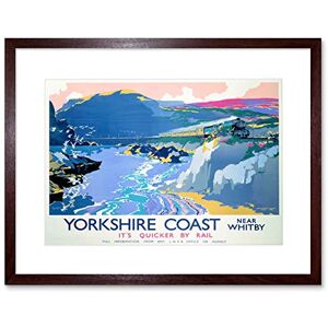 Wee Blue Coo Travel Yorkshire Whitby England UK Steam Train Gulls Sea Framed Wall Art Print Wee Blue Coo Travel Yorkshire Whitby England UK Steam Train Gulls Sea Framed Wall Art Print