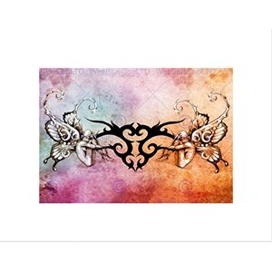 Wee Blue Coo Painting Drawing Tattoo Sketch Butterfly Fairies Wall Art Print Wee Blue Coo Painting Drawing Tattoo Sketch Butterfly Fairies Wall Art Print