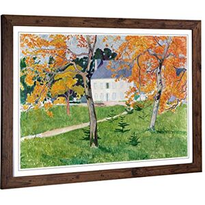 Big Box Art Framed Print of Emile Bernard House Among The Trees Design Wall Art Picture Home Decor for Kitchen, Living Room, Bedroom, Hallway, Walnut, A2 / 24.5x18 Inch / 62x45cm Big Box Art Framed Print of Emile Bernard House Among The Trees Design Wall Art Picture Home Decor for Kitchen, Living Room, Bedroom, Hallway, Walnut, A2 / 24.5x18 Inch / 62x45cm