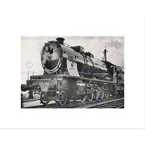 Wee Blue Coo VINTAGE TRANSPORT TRAIN ENGINE LOCOMOTIVE RAILWAY FRANCE FRAMED PRINT B12X10418 Wee Blue Coo VINTAGE TRANSPORT TRAIN ENGINE LOCOMOTIVE RAILWAY FRANCE FRAMED PRINT B12X10418