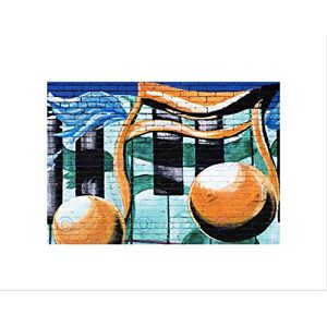 Wee Blue Coo Painting Illustration Street Graffiti Music Note Cool Wall Art Print Wee Blue Coo Painting Illustration Street Graffiti Music Note Cool Wall Art Print