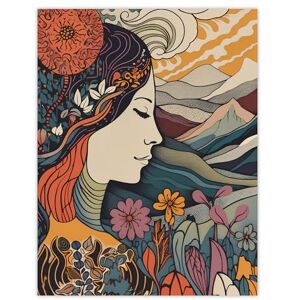 Wee Blue Coo My Heart's in the Highlands Concept Art Spring in the Scottish Mountains Landscape Extra Large XL Wall Art Poster Print Wee Blue Coo My Heart's in the Highlands Concept Art Spring in the Scottish Mountains Landscape Extra Large XL Wall Art Poster Print