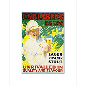 Wee Blue Coo Ad Drink Alcohol Beer Lager Danish Colonial Uniform Tropic Art Wall Art Print Wee Blue Coo Ad Drink Alcohol Beer Lager Danish Colonial Uniform Tropic Art Wall Art Print