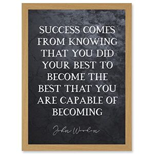 Artery8 Slate Quote John Wooden Success Knowing That You Did Your Best Basketball Coach Inspiring Sports Artwork Framed Wall Art Print A4 Artery8 Slate Quote John Wooden Success Knowing That You Did Your Best Basketball Coach Inspiring Sports Artwork Framed Wall Art Print A4