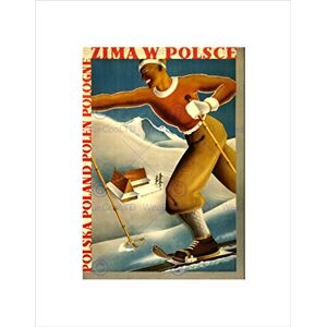 Wee Blue Coo TRAVEL SPORT WINTER POLAND SKI SKIING SNOW SKIIER FRAMED ART PRINT B12X10607 Wee Blue Coo TRAVEL SPORT WINTER POLAND SKI SKIING SNOW SKIIER FRAMED ART PRINT B12X10607