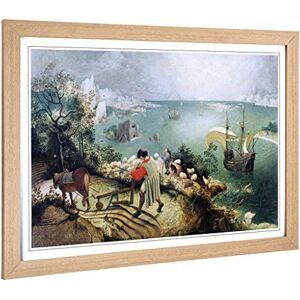 Big Box Art Framed Print of Pieter Bruegel The Elder The Fall of Icarus Design Wall Art Picture Home Decor for Kitchen, Living Room, Bedroom, Hallway, Oak, A2 / 24.5x18 Inch / 62x45cm Big Box Art Framed Print of Pieter Bruegel The Elder The Fall of Icarus Design Wall Art Picture Home Decor for Kitchen, Living Room, Bedroom, Hallway, Oak, A2 / 24.5x18 Inch / 62x45cm