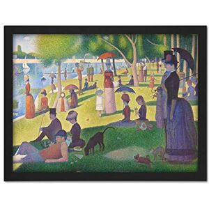 Artery8 Seurat Sunday Afternoon Island La Grande Jatte Artwork Framed Wall Art Print 18X24 Inch Artery8 Seurat Sunday Afternoon Island La Grande Jatte Artwork Framed Wall Art Print 18X24 Inch