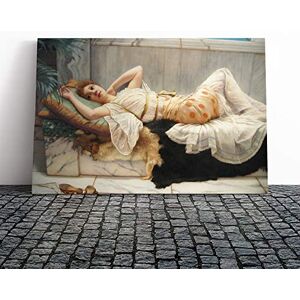 Big Box Art Canvas Print Wall Art John William Godward Resting Girl (2) Mounted & Stretched Box Frame Picture Home Decor for Kitchen, Living Room, Bedroom, Hallway, Multi-Colour, 24x16 Inch Big Box Art Canvas Print Wall Art John William Godward Resting Girl (2) Mounted & Stretched Box Frame Picture Home Decor for Kitchen, Living Room, Bedroom, Hallway, Multi-Colour, 24x16 Inch