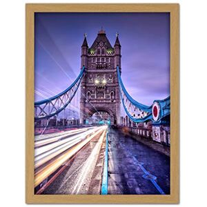 Artery8 Warby Light Trails Tower Bridge London Photo Artwork Framed Wall Art Print 18X24 Inch Artery8 Warby Light Trails Tower Bridge London Photo Artwork Framed Wall Art Print 18X24 Inch