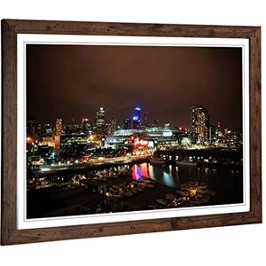 Big Box Art Framed Print of Melbourne at Night Skyline Australia 2 Design Wall Art Picture Home Decor for Kitchen, Living Room, Bedroom, Hallway, Walnut, A2 / 24.5x18 Inch / 62x45cm Big Box Art Framed Print of Melbourne at Night Skyline Australia 2 Design Wall Art Picture Home Decor for Kitchen, Living Room, Bedroom, Hallway, Walnut, A2 / 24.5x18 Inch / 62x45cm