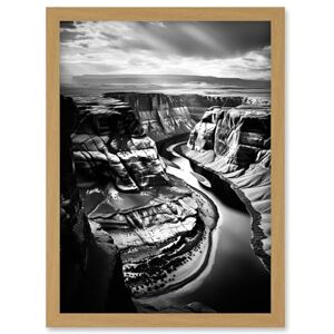 Artery8 Glen Canyon Colorado River Bend Black and White Photograph High Contrast Dramatic Landscape Artwork Framed Wall Art Print A4 Artery8 Glen Canyon Colorado River Bend Black and White Photograph High Contrast Dramatic Landscape Artwork Framed Wall Art Print A4