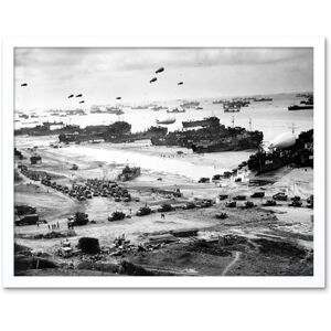 Fine Art Prints WWII War Us Landing Ships Omaha Beach D-day 1944 Photo Art Print Framed Poster Wall Decor 12x16 inch Fine Art Prints WWII War Us Landing Ships Omaha Beach D-day 1944 Photo Art Print Framed Poster Wall Decor 12x16 inch