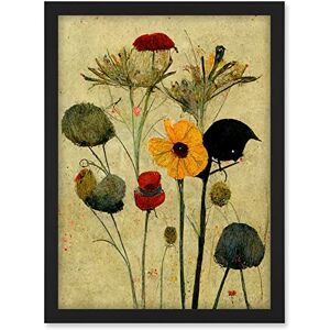 Doppelganger33 LTD Colourful Abstract Autumn Wildflowers Artwork Framed A3 Wall Art Print Doppelganger33 LTD Colourful Abstract Autumn Wildflowers Artwork Framed A3 Wall Art Print
