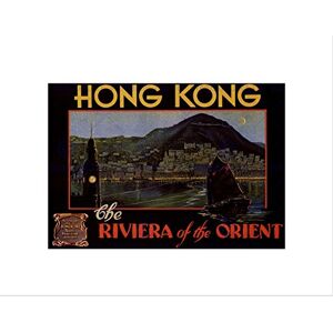 Wee Blue Coo TRAVEL HONG KONG RIVIERA ORIENT JUNK VINTAGE ADVERT FRAMED ART PRINT B12X1590 Wee Blue Coo TRAVEL HONG KONG RIVIERA ORIENT JUNK VINTAGE ADVERT FRAMED ART PRINT B12X1590