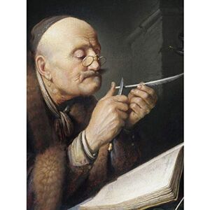 Fine Art Prints Dou Scholar Sharpening Quill Pen Painting Large Print Poster Wall Art Decor Picture Fine Art Prints Dou Scholar Sharpening Quill Pen Painting Large Print Poster Wall Art Decor Picture