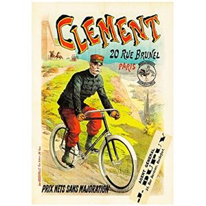 Wee Blue Coo Transport Ad Clement Cycles Vintage Retro France Wall Art Print Wee Blue Coo Transport Ad Clement Cycles Vintage Retro France Wall Art Print