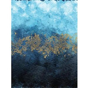 Wee Blue Coo Abstract Blue And Gold Watercolour Unframed Wall Art Print Poster Home Decor Premium Wee Blue Coo Abstract Blue And Gold Watercolour Unframed Wall Art Print Poster Home Decor Premium