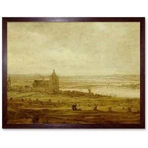 Artery8 Jan Van Goyen View Of Arnhem Church Painting Art Print Framed Poster Wall Decor 12x16 inch Artery8 Jan Van Goyen View Of Arnhem Church Painting Art Print Framed Poster Wall Decor 12x16 inch