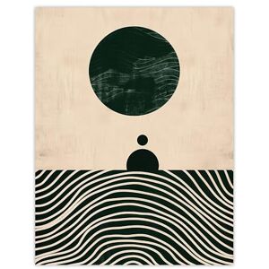 Artery8 Tranquil Green Sea Abstract Calm Bauhaus Design For Living Room Extra Large XL Wall Art Poster Print Artery8 Tranquil Green Sea Abstract Calm Bauhaus Design For Living Room Extra Large XL Wall Art Poster Print