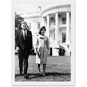 Wee Blue Coo Photo President USA John Jackie Kennedy JFK White House Lawn Artwork Framed Wall Art Print A4 Wee Blue Coo Photo President USA John Jackie Kennedy JFK White House Lawn Artwork Framed Wall Art Print A4