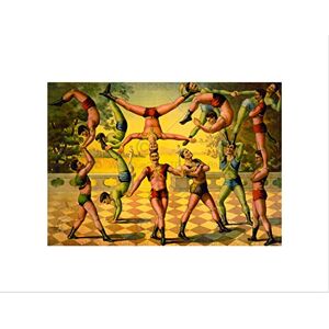 Wee Blue Coo Paintings Thirteen Acrobats Circus Performer Weird Cool Wall Art Print Wee Blue Coo Paintings Thirteen Acrobats Circus Performer Weird Cool Wall Art Print