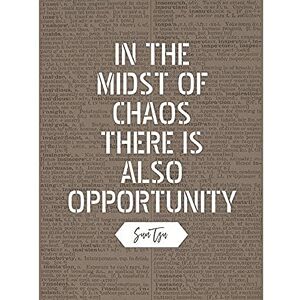 Artery8 Dictionary Inspiring Quote Sun Tzu Midst of Chaos There is Opportunity Unframed Wall Art Print Poster Home Decor Premium Artery8 Dictionary Inspiring Quote Sun Tzu Midst of Chaos There is Opportunity Unframed Wall Art Print Poster Home Decor Premium