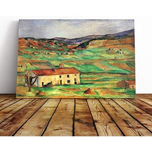 Big Box Art Canvas Print Wall Art Paul Cezanne Landscape (3) Mounted and Stretched Box Frame Picture Home Decor for Kitchen, Living, Dining Room, Bedroom, Hallway, Multi-Colour, 20x14 Inch Big Box Art Canvas Print Wall Art Paul Cezanne Landscape (3) Mounted and Stretched Box Frame Picture Home Decor for Kitchen, Living, Dining Room, Bedroom, Hallway, Multi-Colour, 20x14 Inch