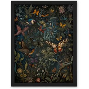 Artery8 William Morris Style Plants Birds and Butterflies Artwork Framed Wall Art Print 18X24 Inch Artery8 William Morris Style Plants Birds and Butterflies Artwork Framed Wall Art Print 18X24 Inch
