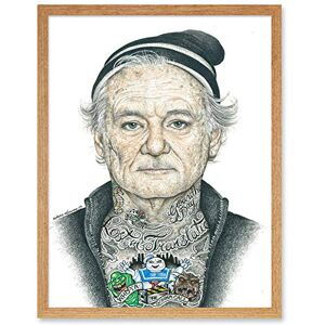 Wee Blue Coo Bill Murray Tattoo Inked Ikons Wayne Maguire Art Print Framed Poster Wall Decor 12x16 inch Wee Blue Coo Bill Murray Tattoo Inked Ikons Wayne Maguire Art Print Framed Poster Wall Decor 12x16 inch