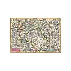 Wee Blue Coo Map Antique Moscow Area La Feuille Russia Wall Art Print Wee Blue Coo Map Antique Moscow Area La Feuille Russia Wall Art Print