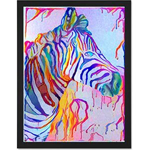 Fine Art Prints Rainbow Zebra Painting Large Framed Art Print Poster Wall Decor 18x24 inch Fine Art Prints Rainbow Zebra Painting Large Framed Art Print Poster Wall Decor 18x24 inch