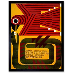 Wee Blue Coo Exhibition Rietberg Museum Zurich Bird Snake Art Print Framed Poster Wall Decor 12x16 inch Wee Blue Coo Exhibition Rietberg Museum Zurich Bird Snake Art Print Framed Poster Wall Decor 12x16 inch