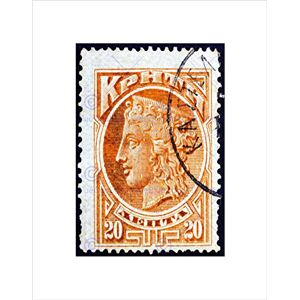 Wee Blue Coo POSTAGE STAMP GREECE HERA MYTHOLOGY PHILATELY BLACK FRAMED ART PRINT B12X8944 Wee Blue Coo POSTAGE STAMP GREECE HERA MYTHOLOGY PHILATELY BLACK FRAMED ART PRINT B12X8944