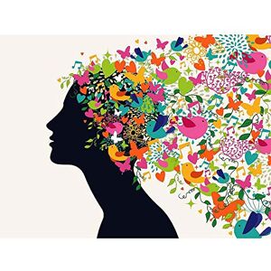 Wee Blue Coo Painting Illustration Abstract Psychedelic Hair Design Art Print Poster Wall Decor 12X16 Inch Wee Blue Coo Painting Illustration Abstract Psychedelic Hair Design Art Print Poster Wall Decor 12X16 Inch