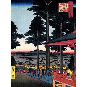 Wee Blue Coo Utagawa Hiroshige Inari Shrine Oji Large Wall Art Poster Print Thick Paper 18X24 Inch Wee Blue Coo Utagawa Hiroshige Inari Shrine Oji Large Wall Art Poster Print Thick Paper 18X24 Inch